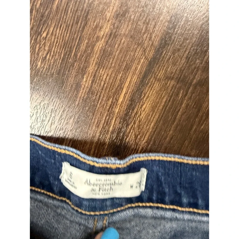 Abercrombie & Fitch Distressed mini Denim Shorts